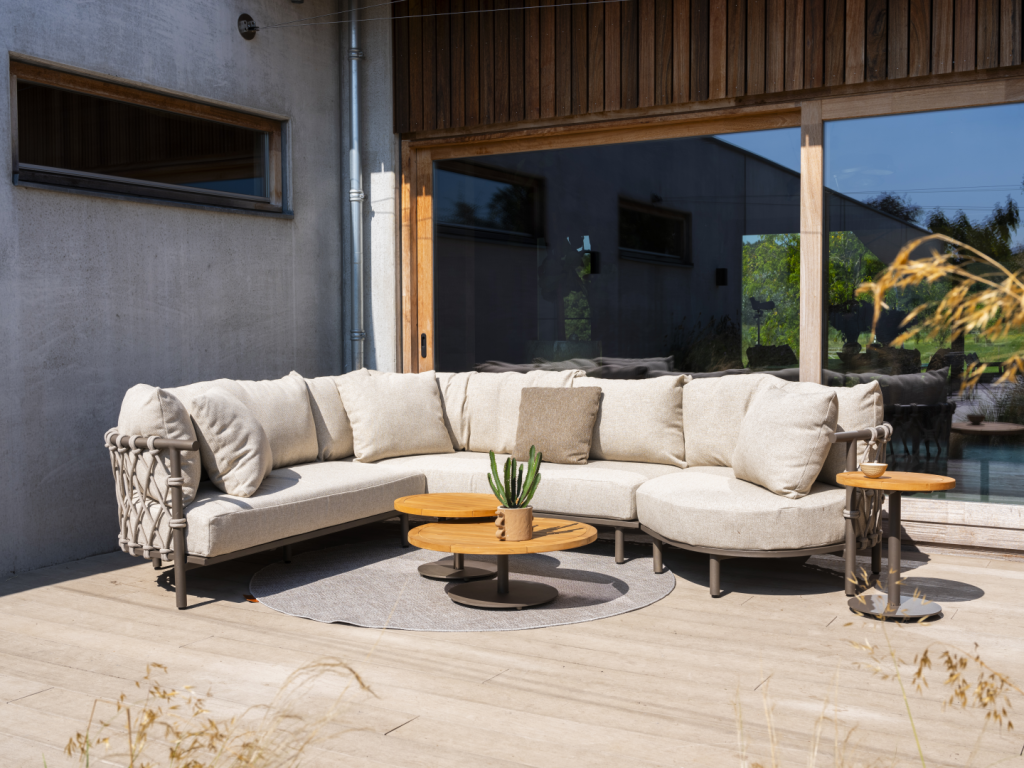 Hoek loungeset Ezra 3-dlg