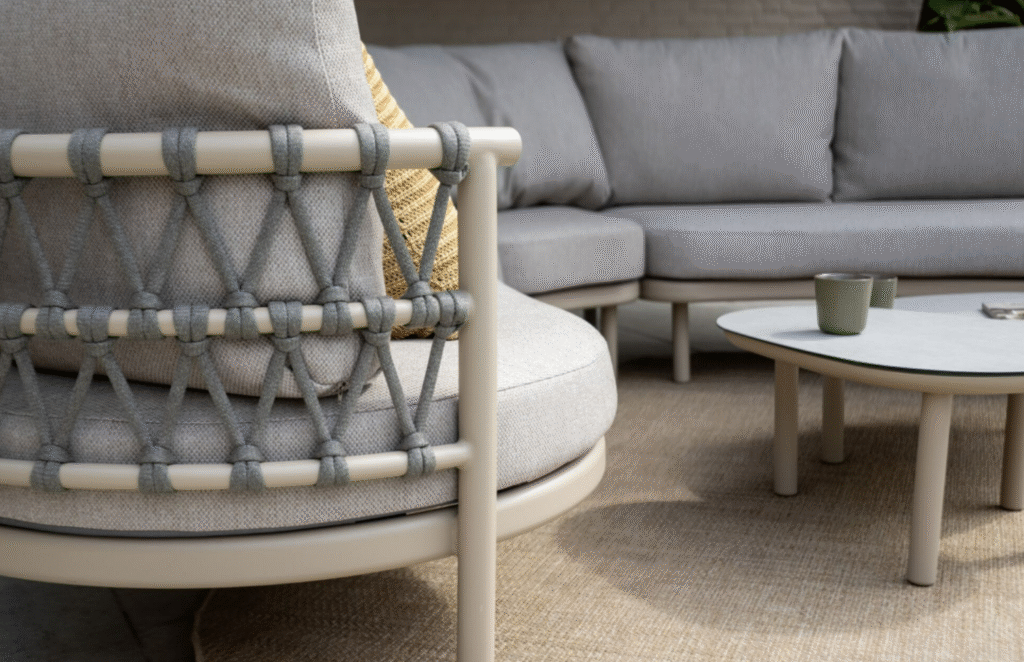 Hoek loungeset Piacenza + Loungetafel set Monroe 5-dlg