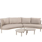 Hoek loungeset Piacenza + Loungetafel set Monroe 5-dlg