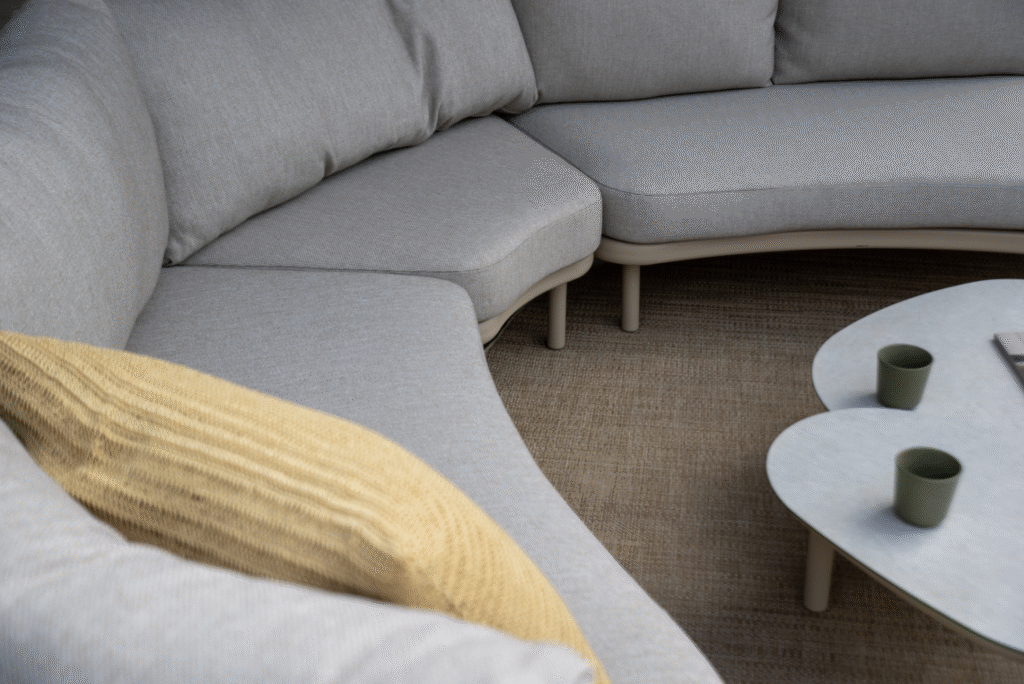 Hoek loungeset Piacenza + Loungetafel Sofie 70x80 cm 4-dlg