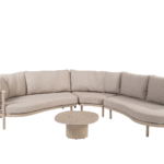 Hoek loungeset Piacenza + Loungetafel Sofie 70x80 cm 4-dlg
