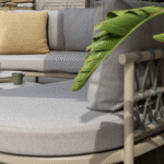 Hoek loungeset Piacenza + Loungetafel Vic Ø73 cm 4-dlg