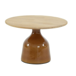 June hoogglans keramiek onderstel caramel voor salontafel 60 cm � (H 40)