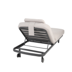 Ligbed Milano antraciet incl. kussen