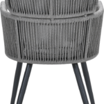 Lounge- dining stoel Linares XL carbon black sand