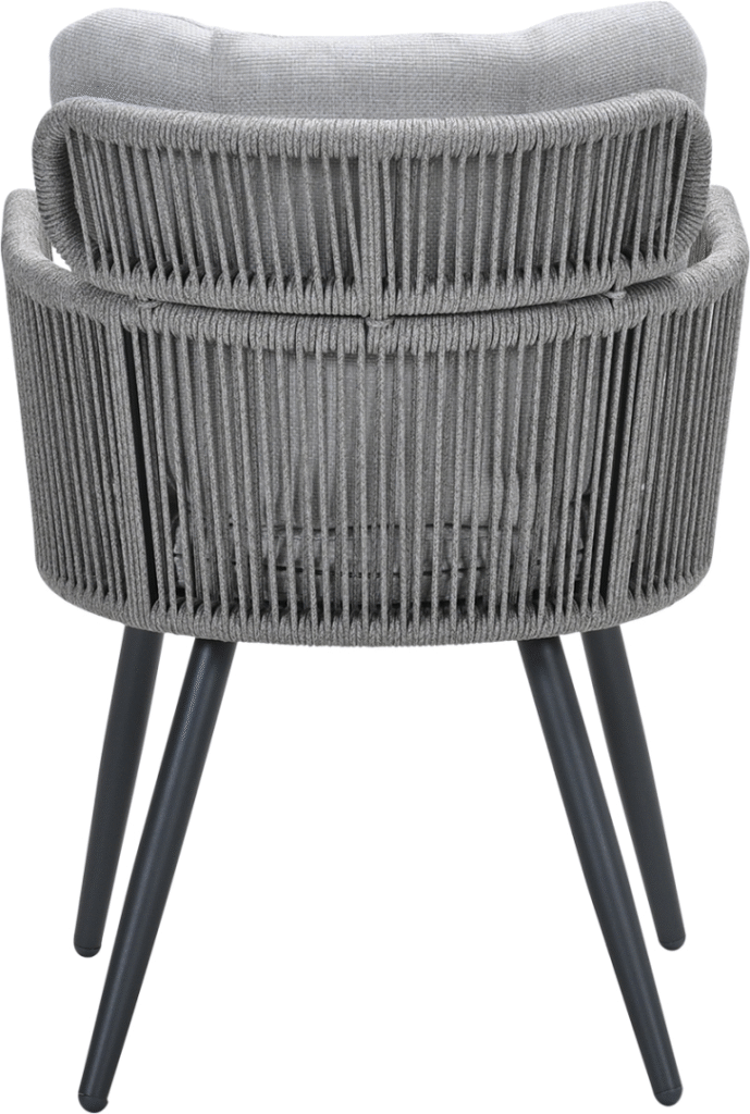 Lounge- dining stoel Linares XL carbon black sand