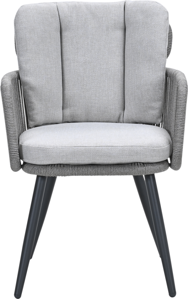 Lounge- dining stoel Linares XL carbon black sand