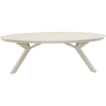 Lounge-dining tafel Davos ovaal Crema - 220x110 cm