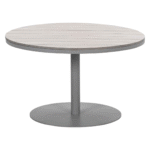 Lounge-dining tafel Matera taupe light teak - Ø112x68 cm