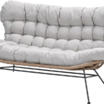 Loungebank Libelle 2-zits c. black/natural/desert sand