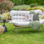 Loungebank Libelle 2-zits c. black/natural/desert sand