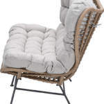 Loungebank Libelle 2-zits c. black/natural/desert sand