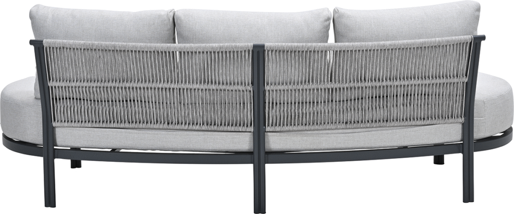 Loungebank Tirolo 3-zits carbon black sand