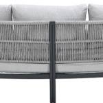 Loungebank Tirolo 3-zits carbon black sand