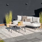 Loungebank Tirolo 3-zits carbon black sand