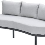 Loungebank Tirolo 3-zits carbon black sand