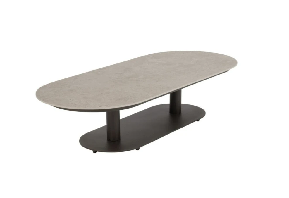 Loungetafel Boaz ovaal 150 x 65 cm Terre