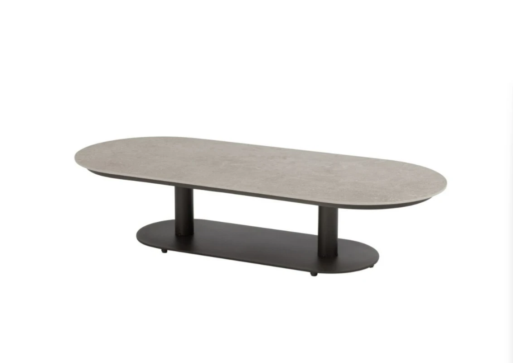 Loungetafel Boaz ovaal 150 x 65 cm Terre