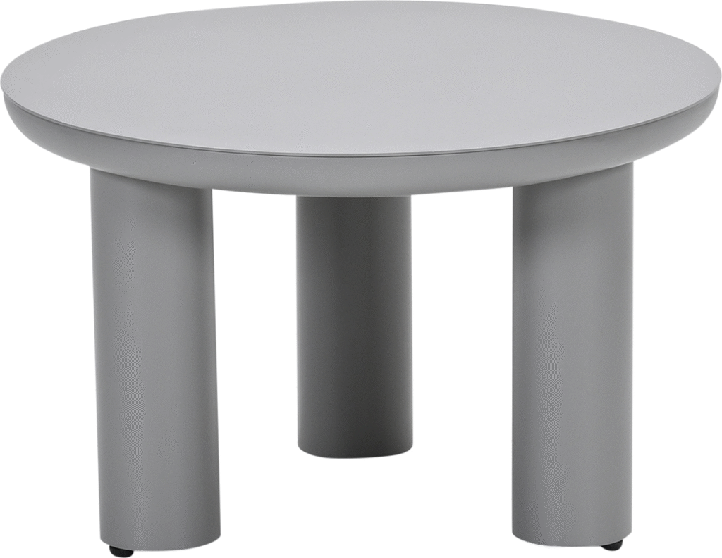 Loungetafel Elefanti rond taupe - Ø60x38 cm