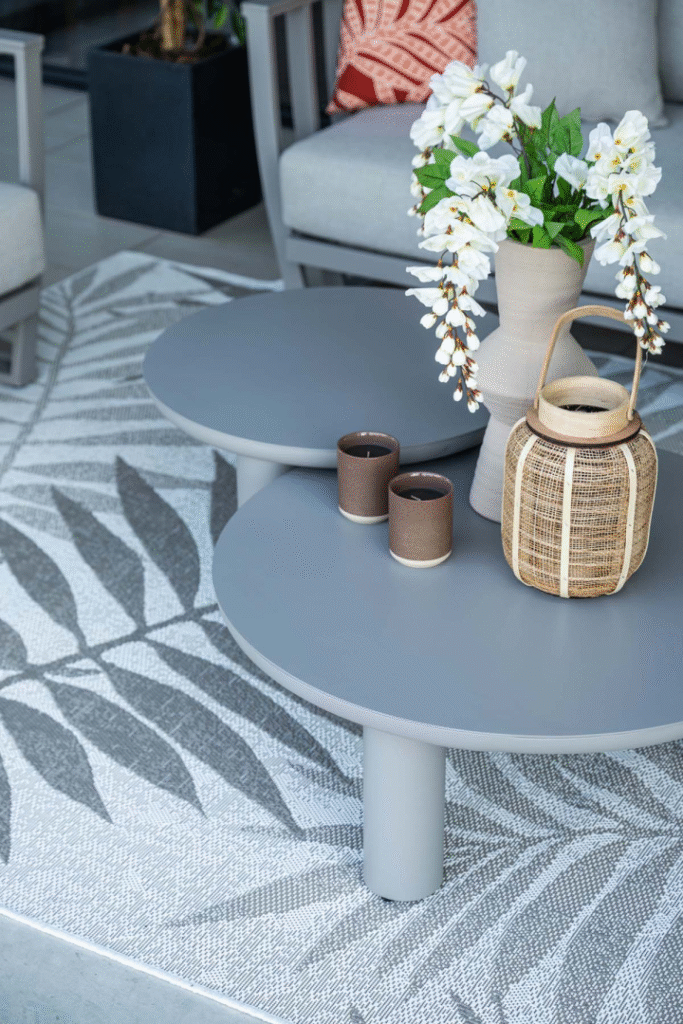 Loungetafel Elefanti rond taupe - Ø60x38 cm