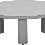 Loungetafel Elefanti rond taupe - Ø80x32 cm