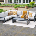 Loungetafel Geneva carbon black - 149x82x41 cm