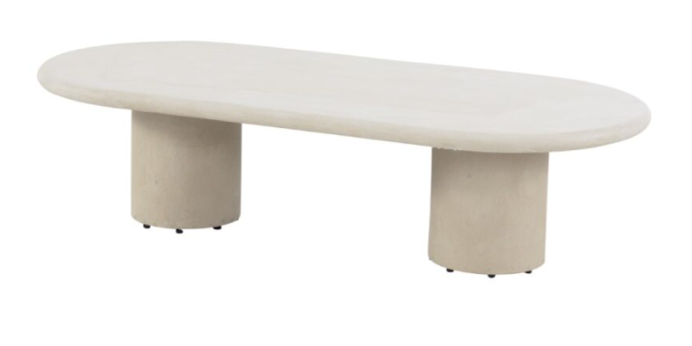 Loungetafel Hampton ovaal mortex - 140x65 cm