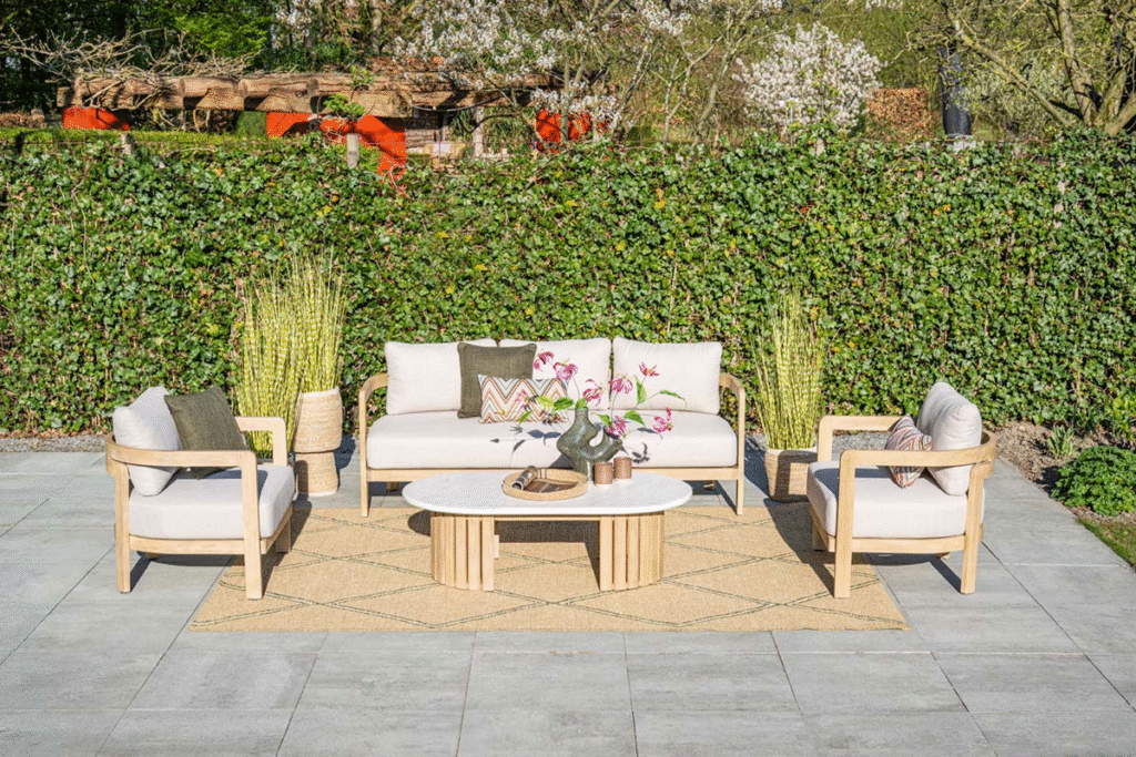 Loungetafel Ibiza acacia sand - 130x70x40 cm