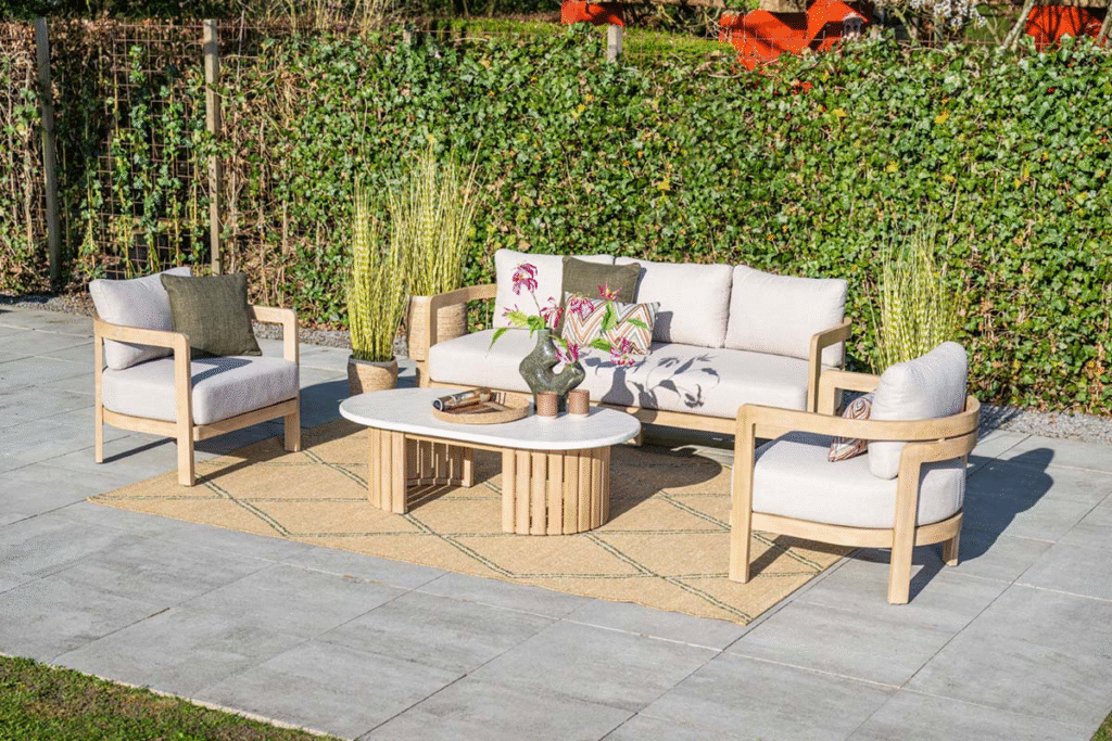 Loungetafel Ibiza acacia sand - 130x70x40 cm