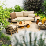 Loungetafel June rond teak caramel - Ø60