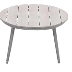 Loungetafel Margriet ovaal taupe - 120x76x45 cm