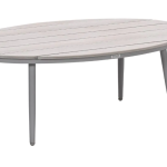 Loungetafel Margriet ovaal taupe - 120x76x45 cm