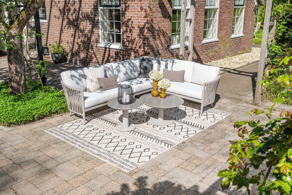 Loungetafel Nice taupe sand - Ø80x40 cm