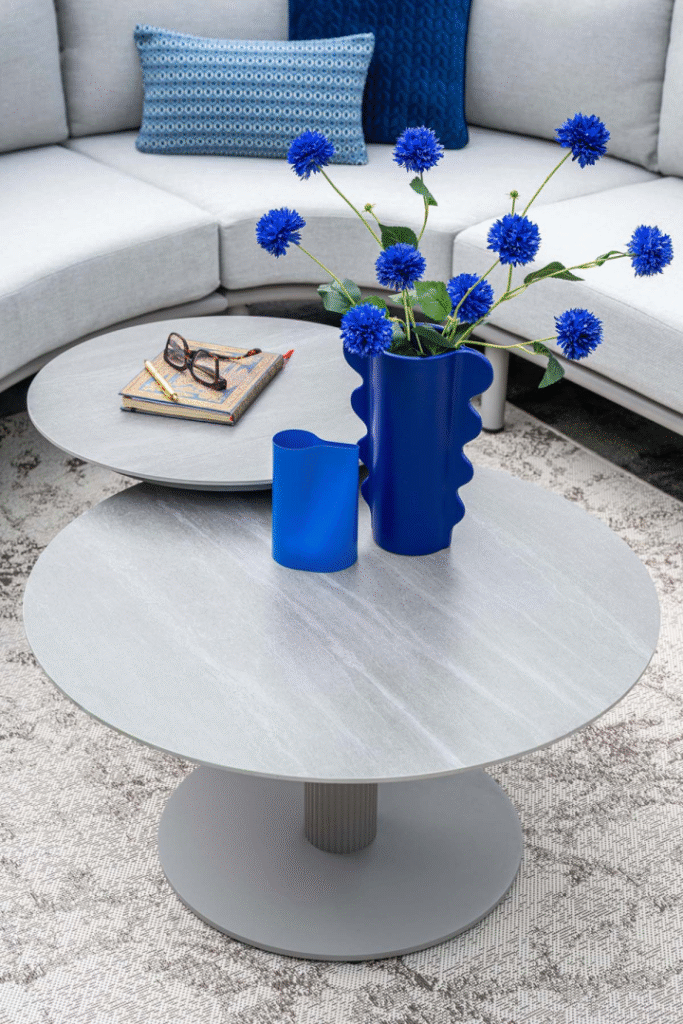 Loungetafel Nice taupe sand - Ø80x40 cm