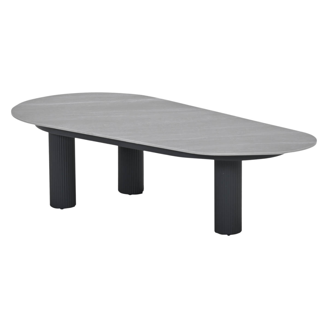Loungetafel Texas carbon black sand 130x63x40 cm