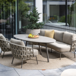 Low dining bank Mallorca 3-zits