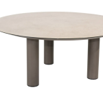 Low dining tafel Donato terre - Ø160 cm