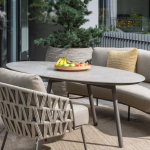 Low dining tafel Salute ovaal terre - 220x105 cm