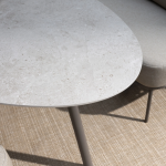 Low dining tafel Salute ovaal terre - 220x105 cm