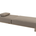 Madeira ligbed incl. kussen en hoofdsteun latte