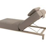 Madeira ligbed incl. kussen en hoofdsteun latte