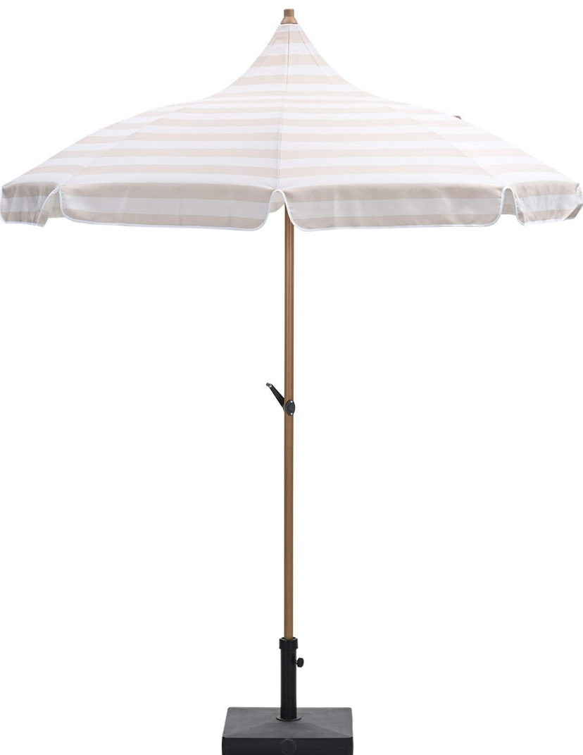 Parasol Aloha taupe/ecru Ø2 mtr
