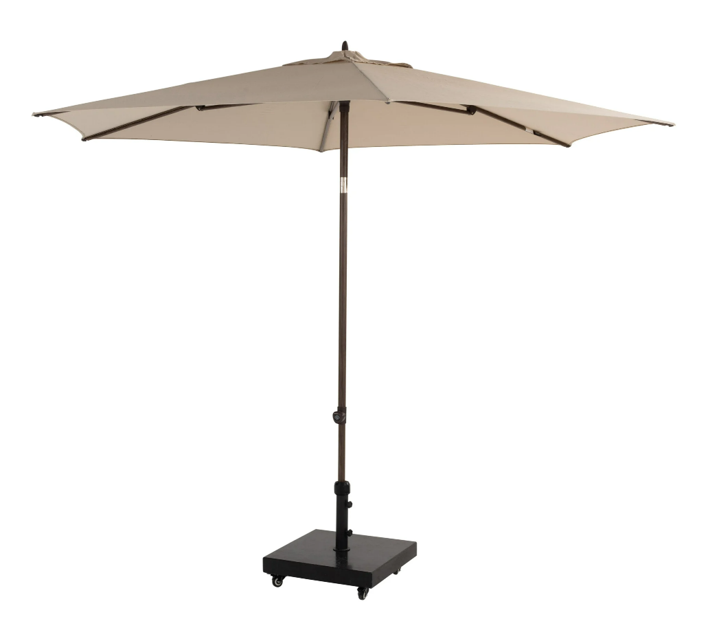 Parasol Azzurro woodlook-zand Ø3 mtr