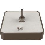 Parasolvoet keramiek vulbaar met zand 140 kg inc. wielen