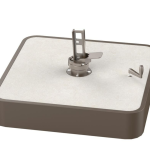 Parasolvoet keramiek vulbaar met zand 140 kg inc. wielen