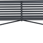 Parkbank Le Duc carbon black - 150 cm