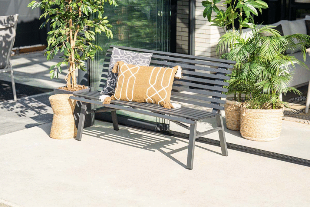 Parkbank Le Duc carbon black - 150 cm