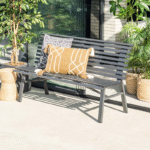 Parkbank Le Duc carbon black - 150 cm