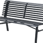 Parkbank Le Duc carbon black - 150 cm