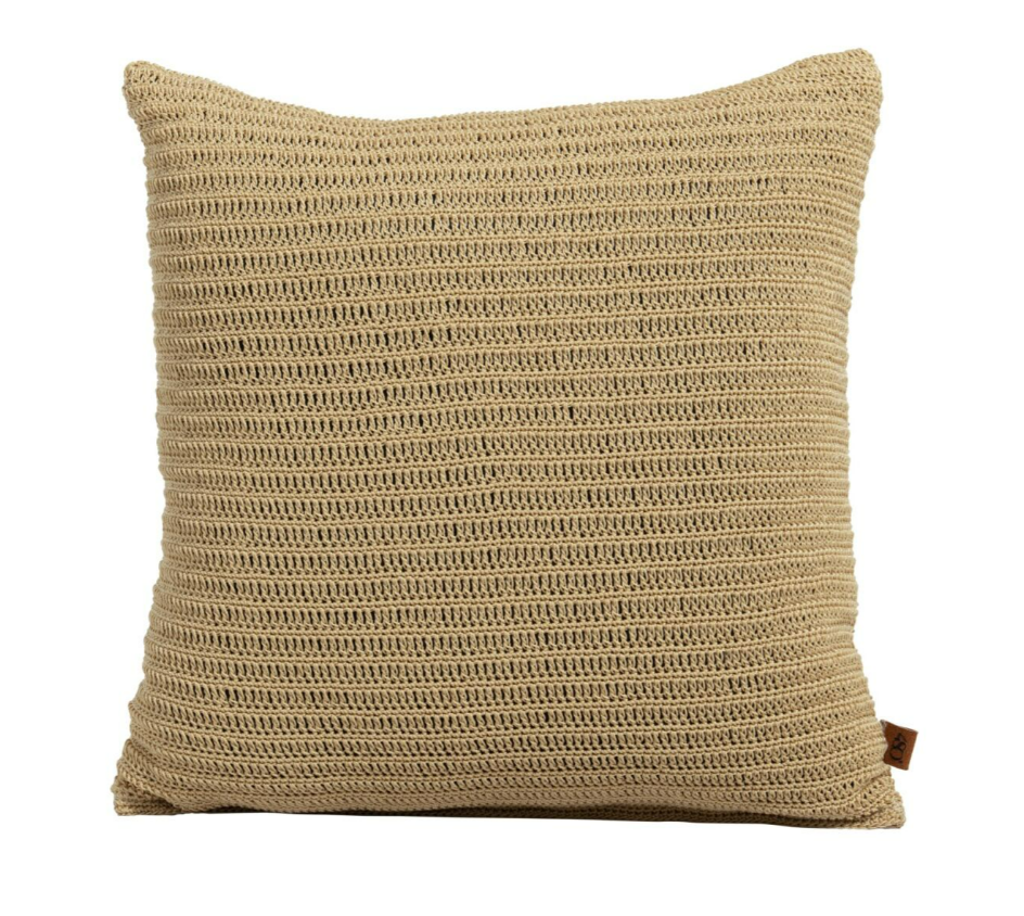 Pillow gehaakt, 60 x 60 cm oyster
